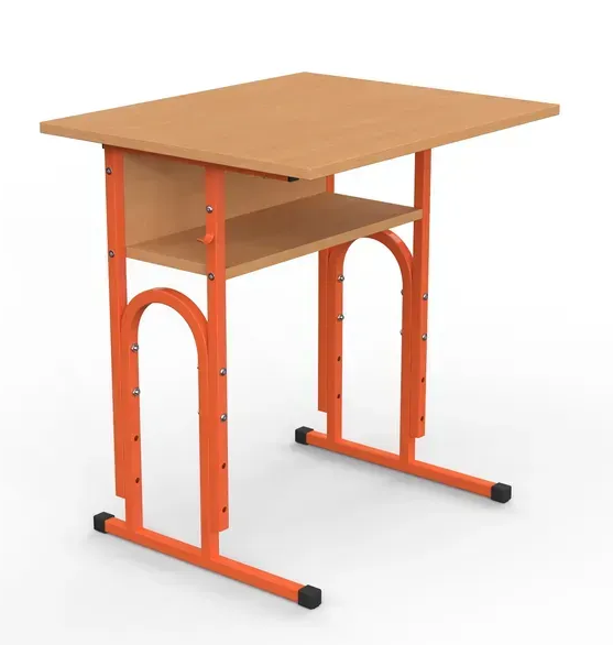 Стіл учнівський 05 №4-7/600х500 прямі кути без полиці МФ Вересень